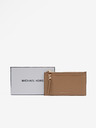 Michael Kors Hnědé dámské kožené pouzdro na karty Michael Kors Card Case