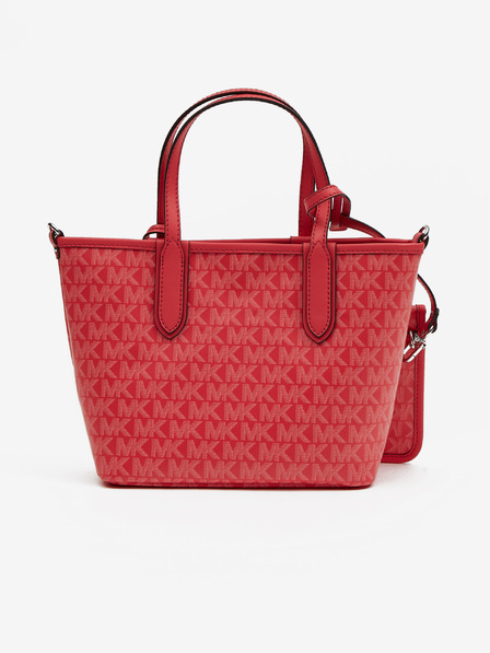 Michael Kors Tmavě růžová dámská vzorovaná kabelka Michael Kors XS Open Tote