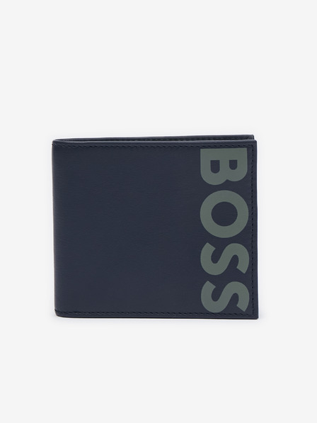 BOSS Tmavě modrá pánská kožená peněženka Hugo Boss