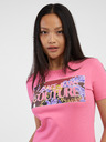 Versace Jeans Couture Růžové dámské tričko Versace Jeans Couture
