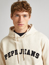 Pepe Jeans Krémová pánská mikina s kapucí Pepe Jeans