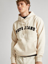 Pepe Jeans Krémová pánská mikina s kapucí Pepe Jeans