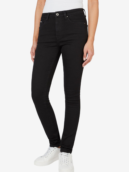 Pepe Jeans Černé dámské skinny fit džíny Pepe Jeans