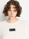 Armani Exchange Krémový dámský vlněný svetr Armani Exchange