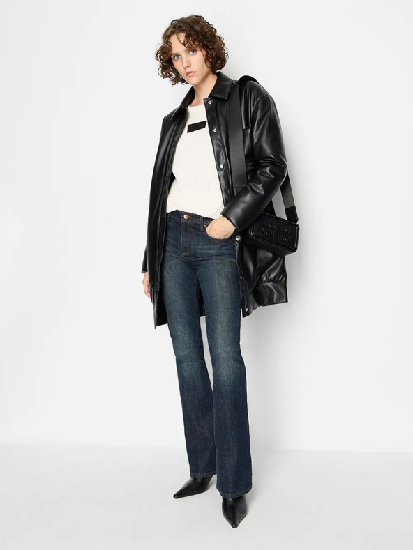 Armani Exchange Krémový dámský vlněný svetr Armani Exchange