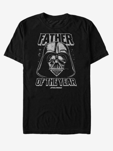 ZOOT.Fan Černé unisex tričko ZOOT.Fan Darth Vader Father Of The Year