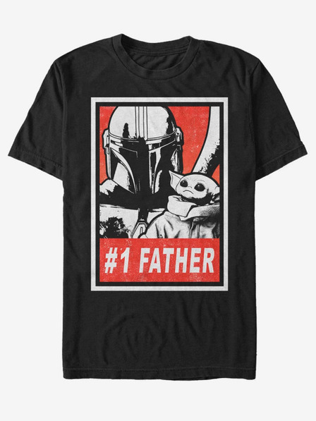 ZOOT.Fan Černé unisex tričko ZOOT.Fan Star Wars Galaxy Dad