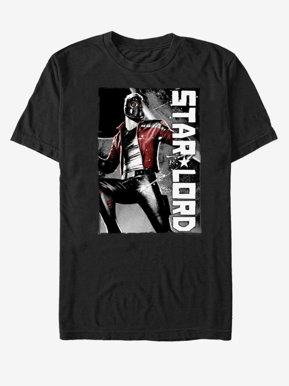 ZOOT.Fan Černé unisex tričko Star-Lord Strážci Galaxie ZOOT.FAN Marvel