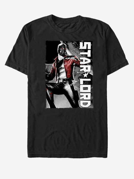 ZOOT.Fan Černé unisex tričko Star-Lord Strážci Galaxie ZOOT.FAN Marvel
