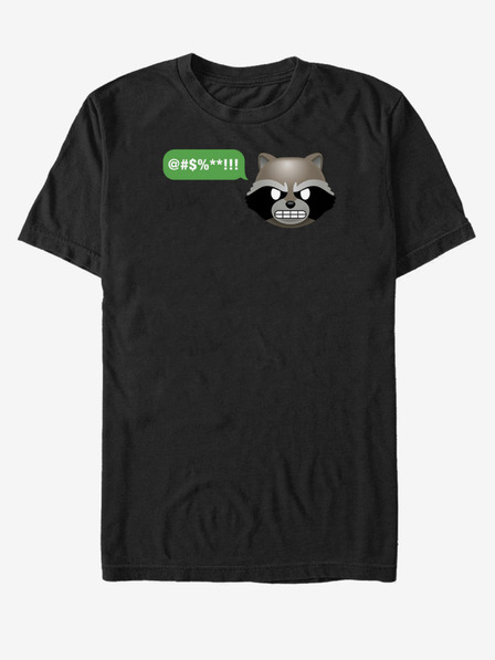 ZOOT.Fan Černé unisex tričko Rocket Strážci Galaxie ZOOT.FAN Marvel