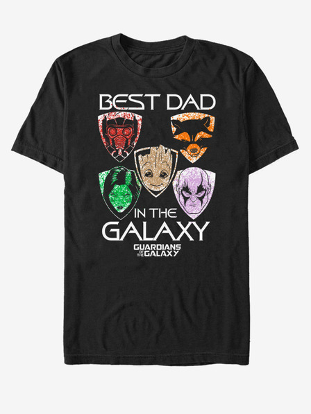 ZOOT.Fan Best dad in the galaxy Strážci Galaxie ZOOT.FAN Marvel - unisex tričko