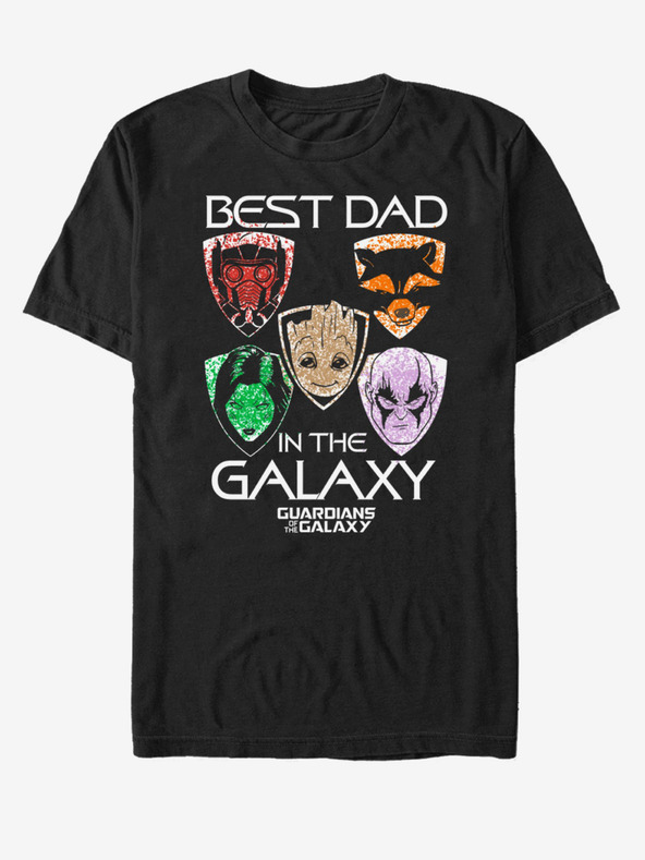 ZOOT.Fan Best dad in the galaxy Strážci Galaxie ZOOT.FAN Marvel - unisex tričko