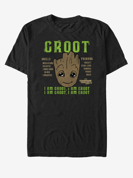 ZOOT.Fan Černé unisex tričko I Am Groot Strážci Galaxie vol. 2 Marvel