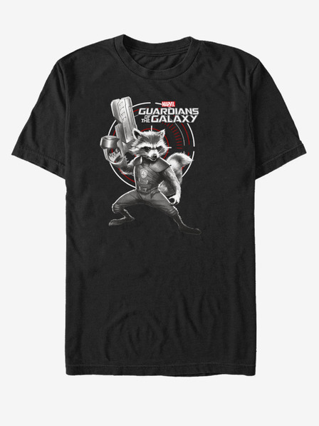 ZOOT.Fan Černé unisex tričko Rocket Strážci Galaxie ZOOT.FAN Marvel
