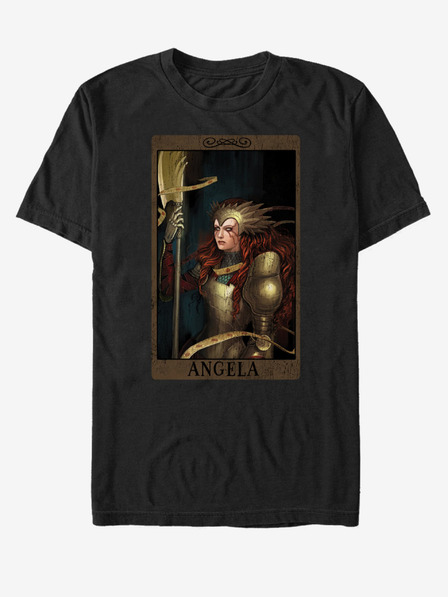ZOOT.Fan Černé unisex tričko Angela Strážci Galaxie ZOOT.FAN Marvel