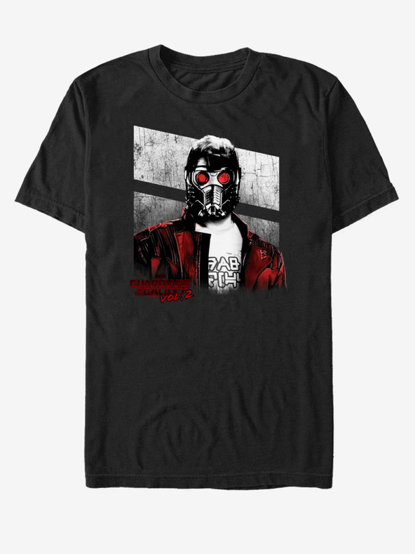 ZOOT.Fan Černé unisex tričko ZOOT.FAN Star-Lord Strážci Galaxie vol.2  Marvel