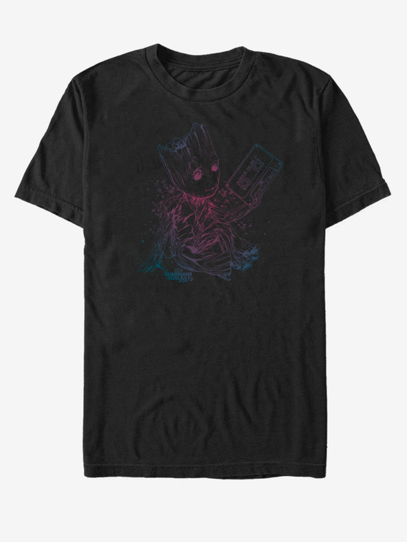 ZOOT.Fan Černé unisex tričko Groot Strážci Galaxie ZOOT.FAN Marvel