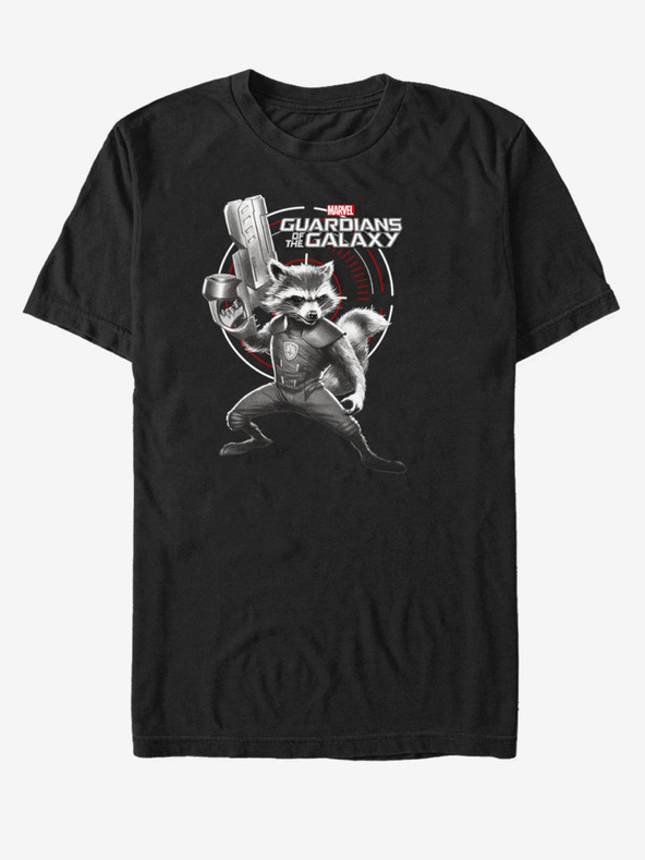 ZOOT.Fan Černé unisex tričko Rocket Strážci Galaxie ZOOT.FAN Marvel
