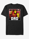 ZOOT.Fan Černé unisex tričko ZOOT.Fan Marvel Invincible Dad