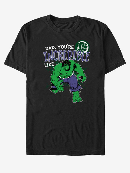 ZOOT.Fan Černé unisex tričko ZOOT.Fan Marvel Incredible Like Dad