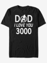 ZOOT.Fan Černé unisex tričko ZOOT.Fan Marvel Dad 3000