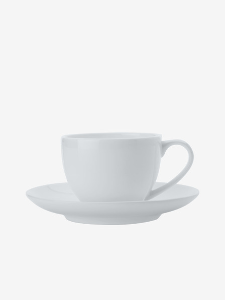 Maxwell & Williams Bílý espresso šálek a podšálek z kostního porcelánu Cashmere 100ml Maxwell & Williams