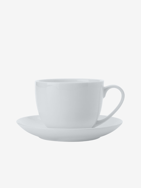 Maxwell & Williams Bílý šálek a podšálek z kostního porcelánu Cashmere 230 ml Maxwell & Williams