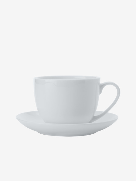 Maxwell & Williams Bílý šálek a podšálek z kostního porcelánu Cashmere 230 ml Maxwell & Williams