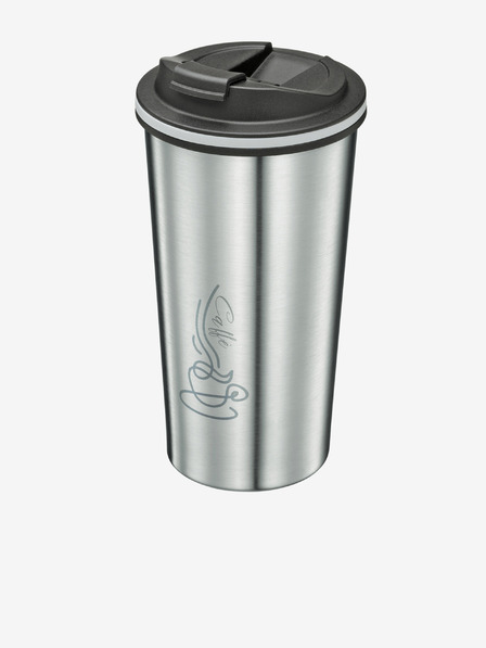 Cilio Cestovní  termohrnek ve stříbrné barvě Celeste 355ml Cilio