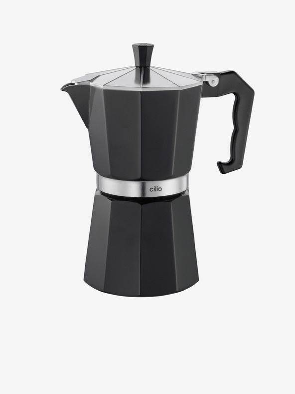Cilio Černý moka kávovar/espressovač Classico na 6 šálků Cilio