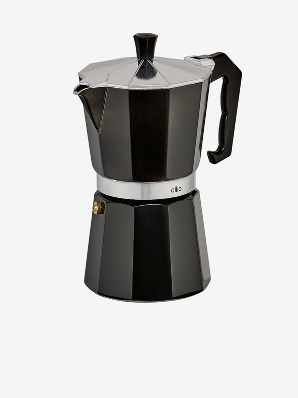 Cilio Černý moka kávovar/espressovač Classico na 6 šálků Cilio
