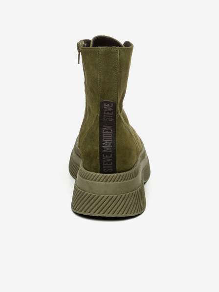 Steve Madden Tmavě zelené dámské semišové kotníkové boty Steve Madden Gaja