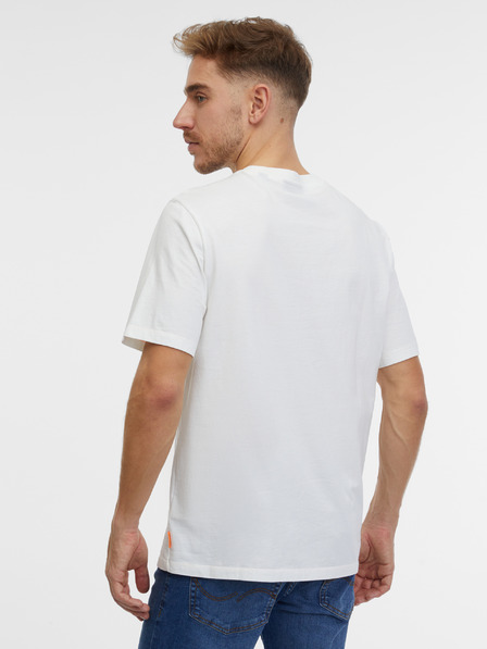 Scotch & Soda Bílé pánské tričko Scotch & Soda