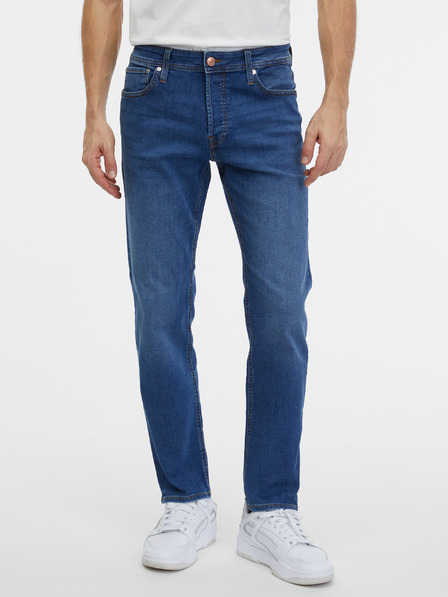 Jack & Jones Modré pánské slim fit džíny Jack & Jones Mike