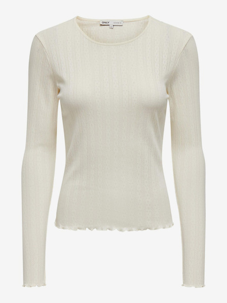 ONLY Krémové dámské pruhované basic tričko ONLY Carlotta
