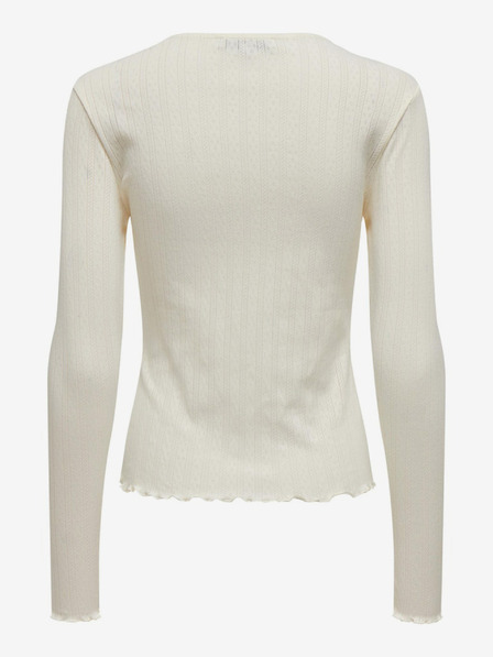 ONLY Krémové dámské pruhované basic tričko ONLY Carlotta