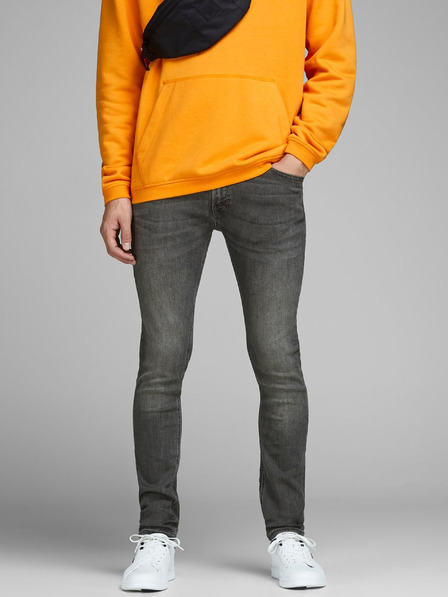 Jack & Jones Šedé pánské skinny džíny Jack & Jones Liam
