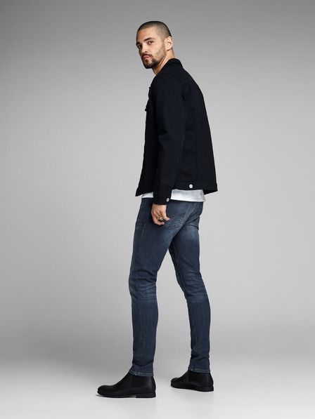 Jack & Jones Tmavě modré pánské skinny džíny Jack & Jones Liam