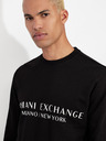 Armani Exchange Černá pánská mikina s nápisem Armani Exchange
