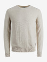 Jack & Jones Krémový basic svetr Jack & Jones Emil
