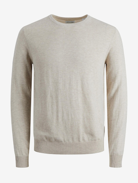 Jack & Jones Krémový basic svetr Jack & Jones Emil
