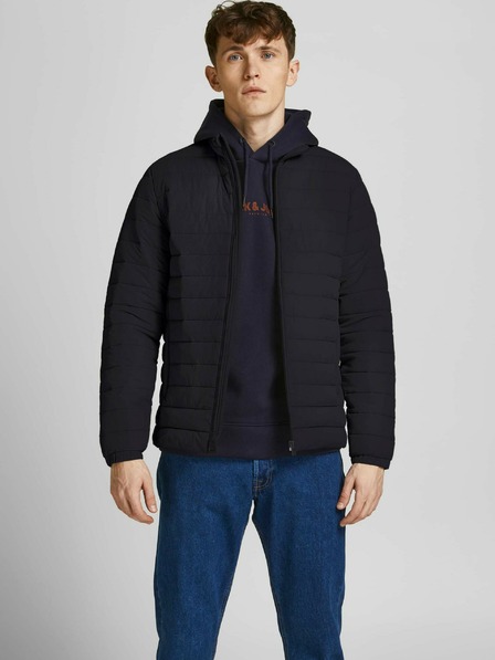 Jack & Jones Černá prošívaná bunda Jack & Jones Puffer