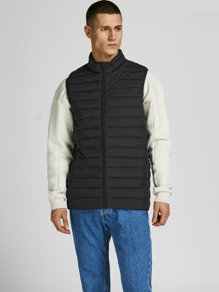Jack & Jones Černá prošívaná vesta Jack & Jones