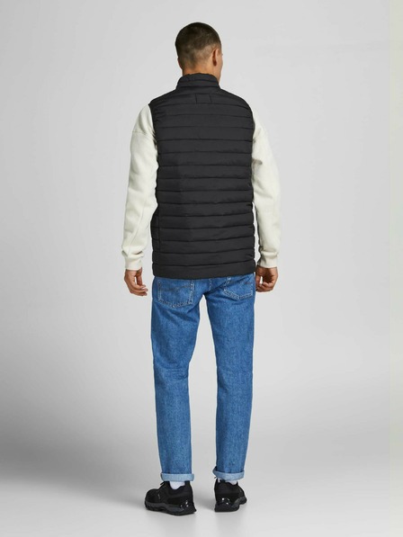 Jack & Jones Černá prošívaná vesta Jack & Jones