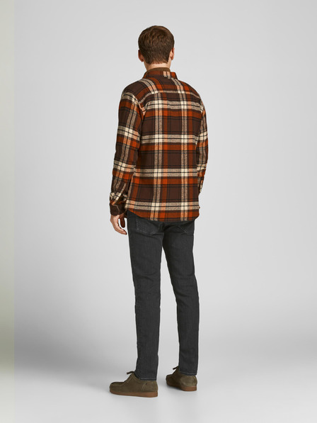 Jack & Jones Černé pánské straight fit džíny Jack & Jones Mike