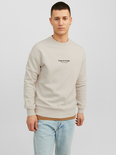 Jack & Jones Béžová pánská mikina Jack & Jones Vester