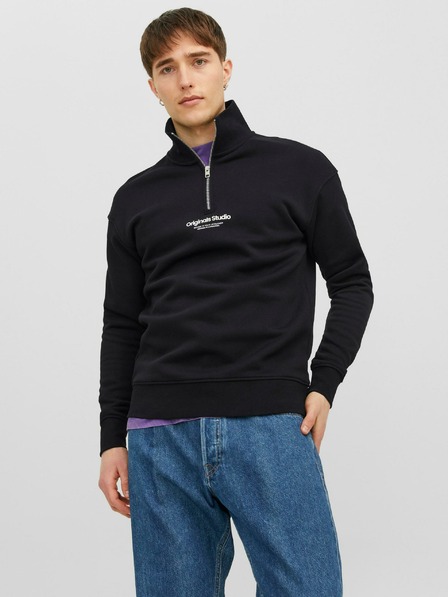 Jack & Jones Černá pánská mikina Jack & Jones Vester
