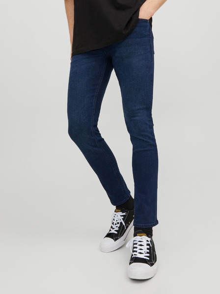 Jack & Jones Tmavě modré pánské slim fit džíny Jack & Jones Glenn