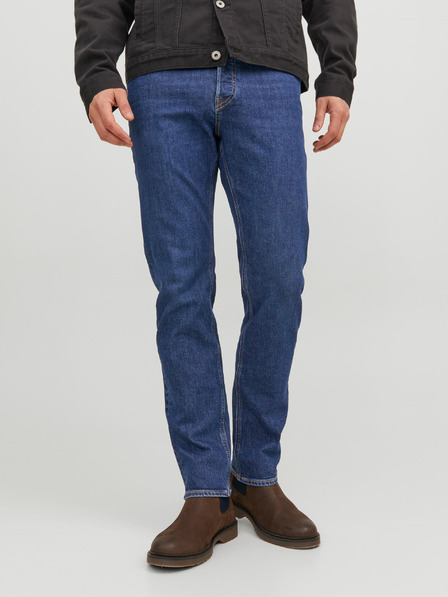 Jack & Jones Modré pánské slim fit džíny Jack & Jones Mike