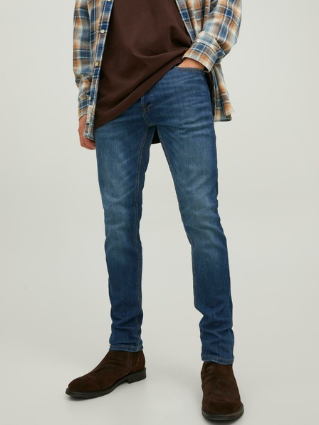 Jack & Jones Tmavě modré pánské slim fit džíny Jack & Jones Glenn